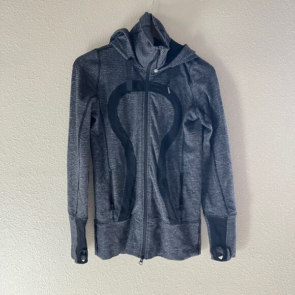 Lululemon Stride Jacket Soft mini Check Black heathered coal - Picture 4 of 12